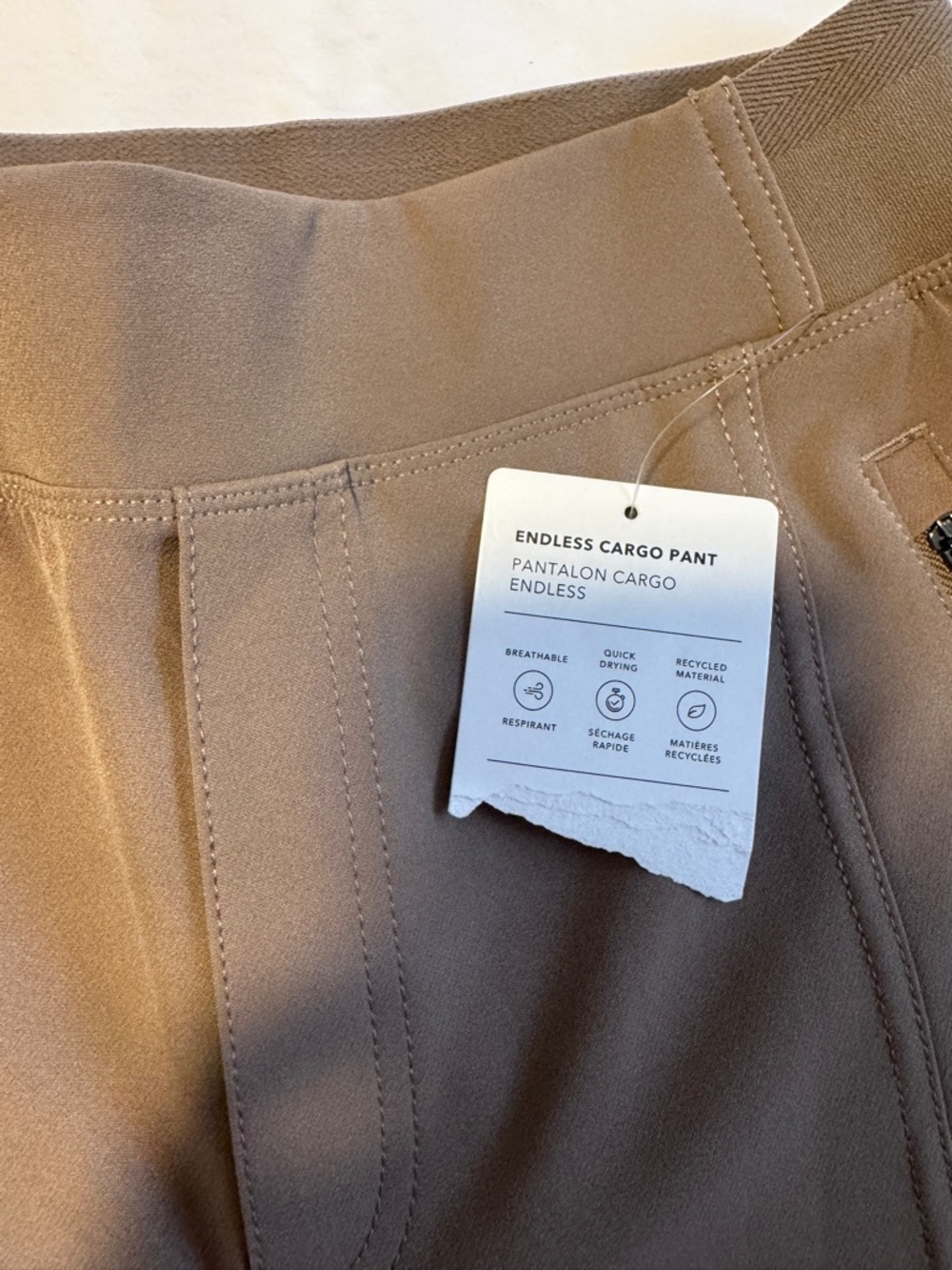 Athleta- Endless Cargo pants in Tan - Picture 5 of 5